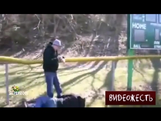 broke a pipe © video