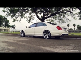 mercedes benz s63 amg on 22 vossen vvs-cv3 concave wheels - rims